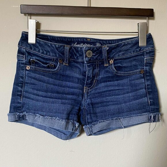 AMERICAN EAGLE Denim Shorts (Size: 2) EUC - Picture 3 of 7